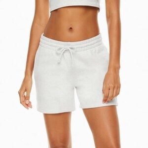 Aritzia TNA Sweatfleece Cozy Boyfriend Fit Shorts in Blueish/Grey Size Medium